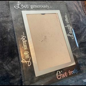 Love Generously Picture Frame 4 x 6